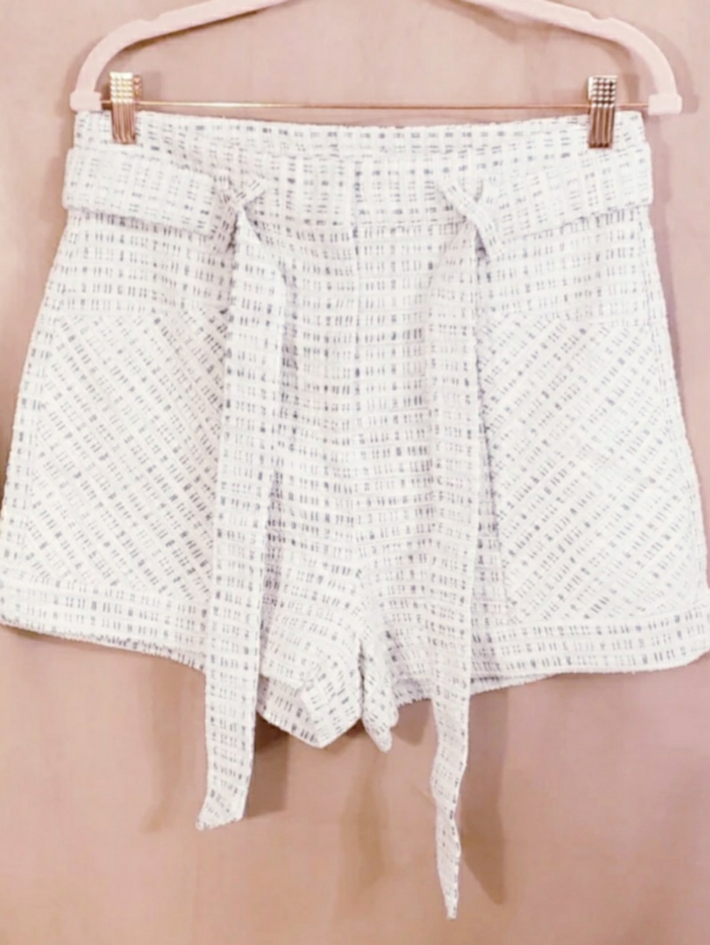 2 Piece Woven Tweed Ivory Women’s Summer Jacket & Short Set - Picture 7 of 10